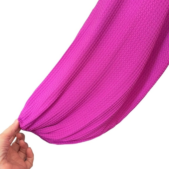 KNOX Rose Raspberry Verbena Long Sleeve Wrap Dress 3X True Wrap Midi Length - Picture 11 of 13